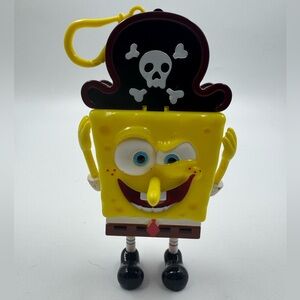 2003 Nickelodeon Pirate SpongeBob Squarepants Candy Buddy Toy Keychain